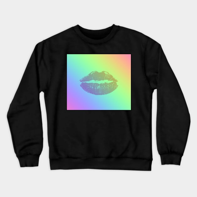 Rainbow Lipstick Crewneck Sweatshirt by Steph Elle